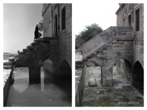 1930'lu yıllarda Nicholas V. Artamonoff'un baktığı yerden Havuzlu Köşk'e bakış.